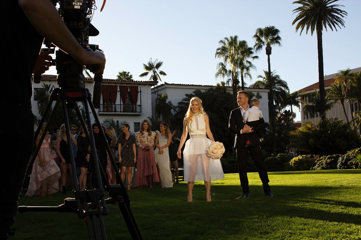 Heidi Montag and Spencer Pratt at their vow renewal in Santa Barbara, set photography, Ilona Szwarc, Los Angeles.